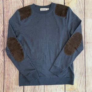 Men’s Topman Blue Brown Sweater L18